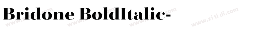 Bridone BoldItalic字体转换